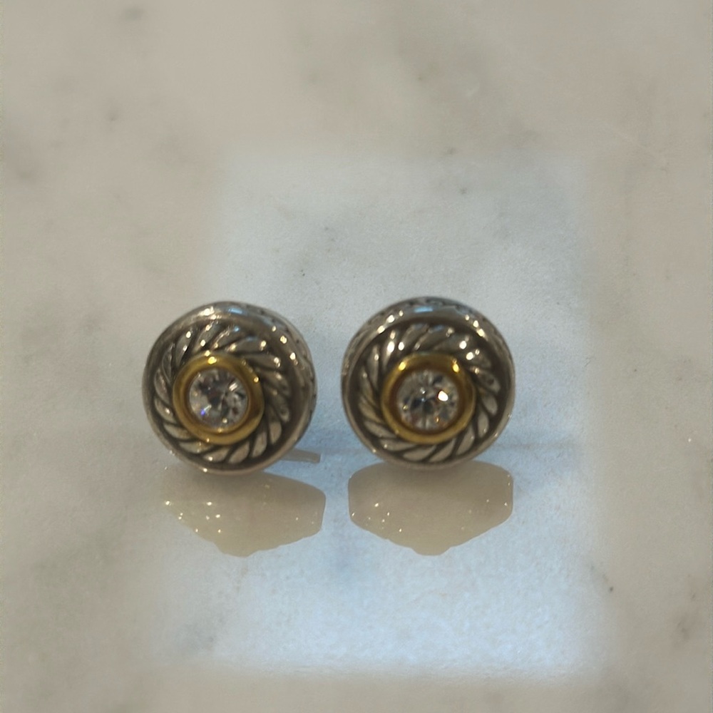 Brighton Post Crystal earrings